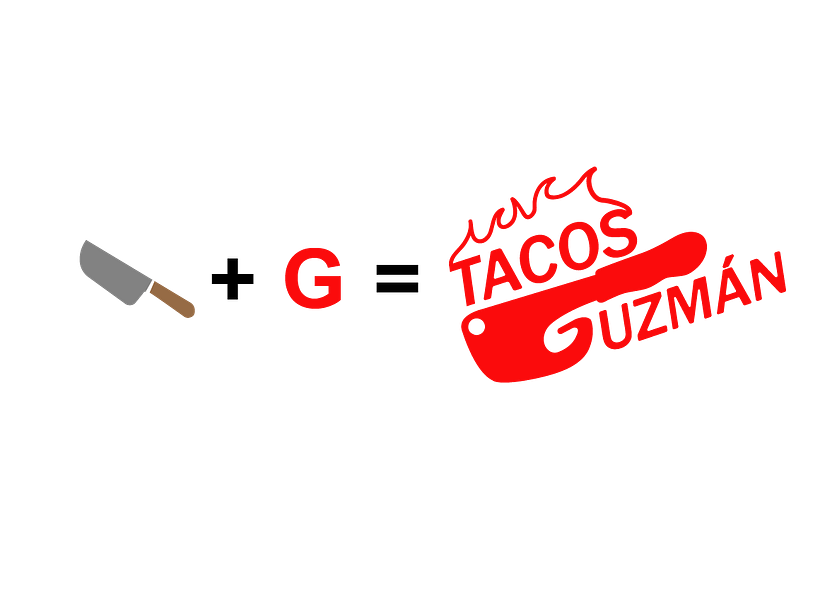 utilizó dos elementos esenciales de la marca el cual fue un machete para taquero y la inicial "G" combinando las dos partes