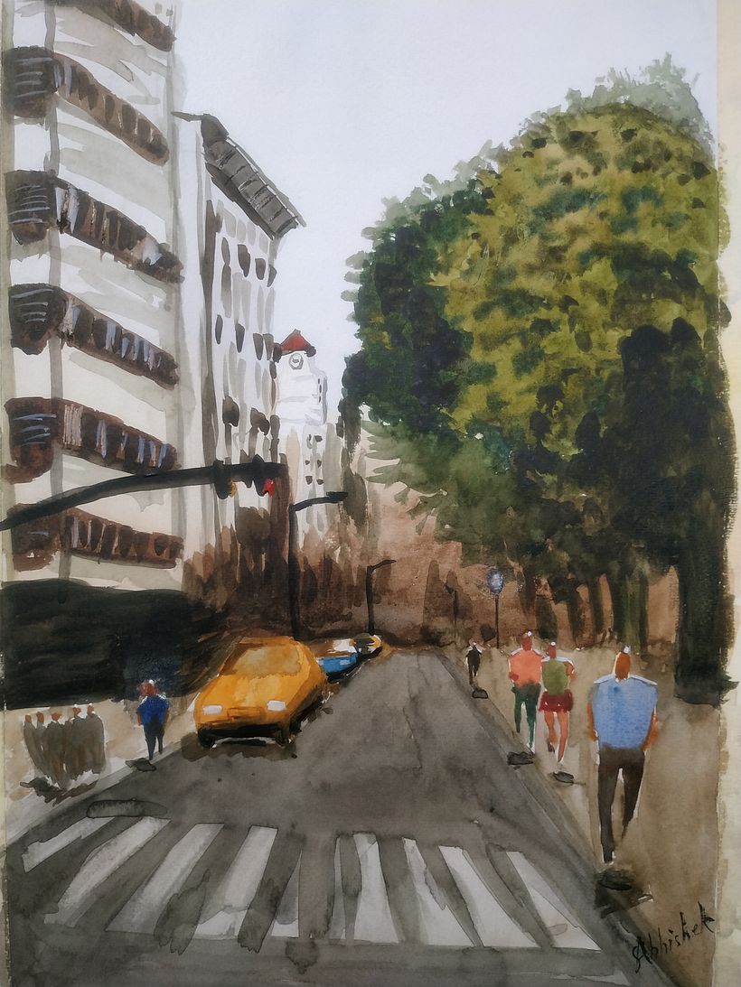 My project in Urban Landscapes in Watercolor course 0