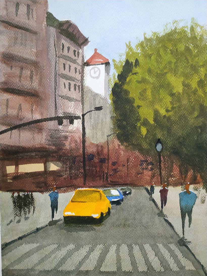 My project in Urban Landscapes in Watercolor course 0
