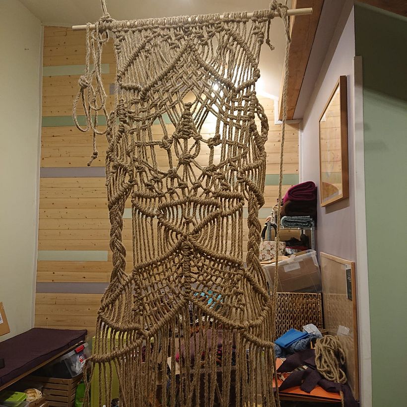 actually you can do a lot of design with simple knots - but I must admit I did macramé with my grandmother about 40 years ago