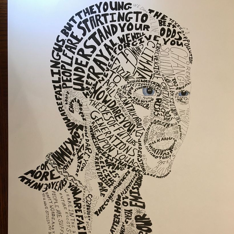 Photoshop is something yet to conquer, all hand inked. Unable to show the entire piece, Has flowers, storm and tree in braid.