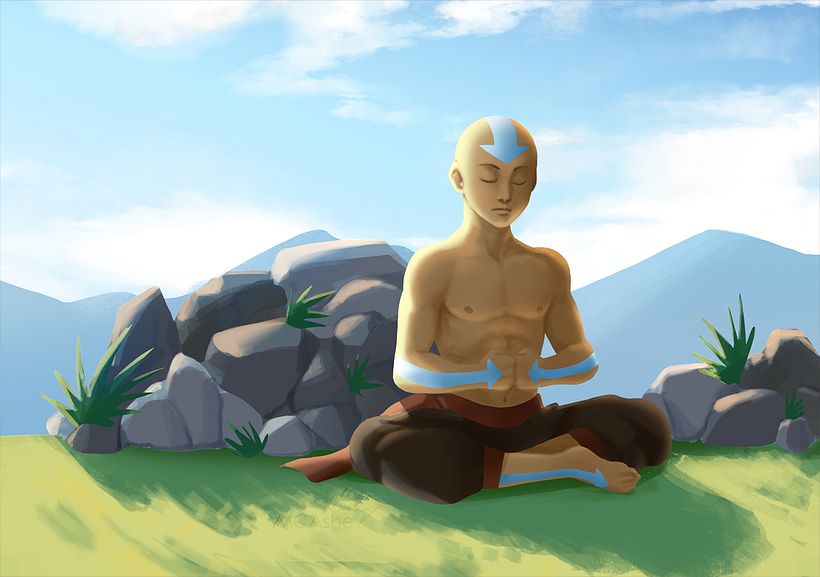 Mi Proyecto del curso: Principios de iluminación para pintura digital - Aang Avatar  0