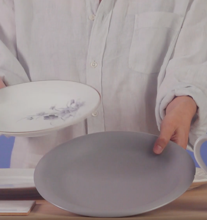 Careful using vintage or colored plates