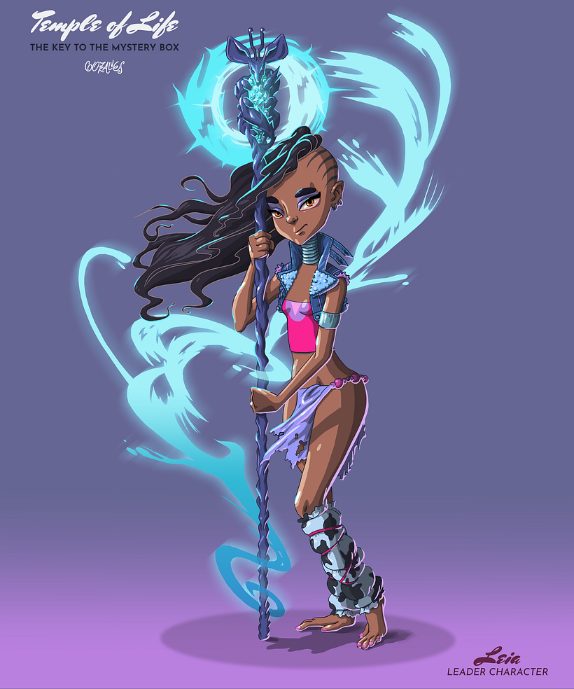 TEMPLE OF LIFE Character Design / Leia 0