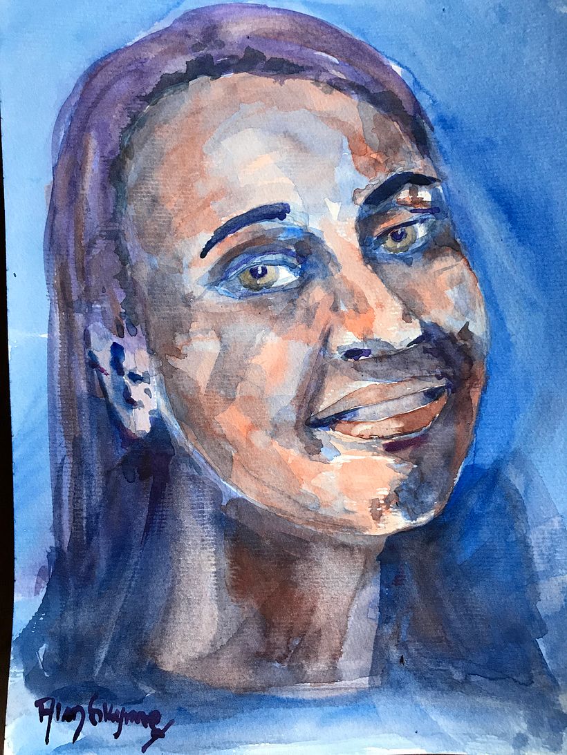 My project in Artistic Portrait with Watercolors course -1