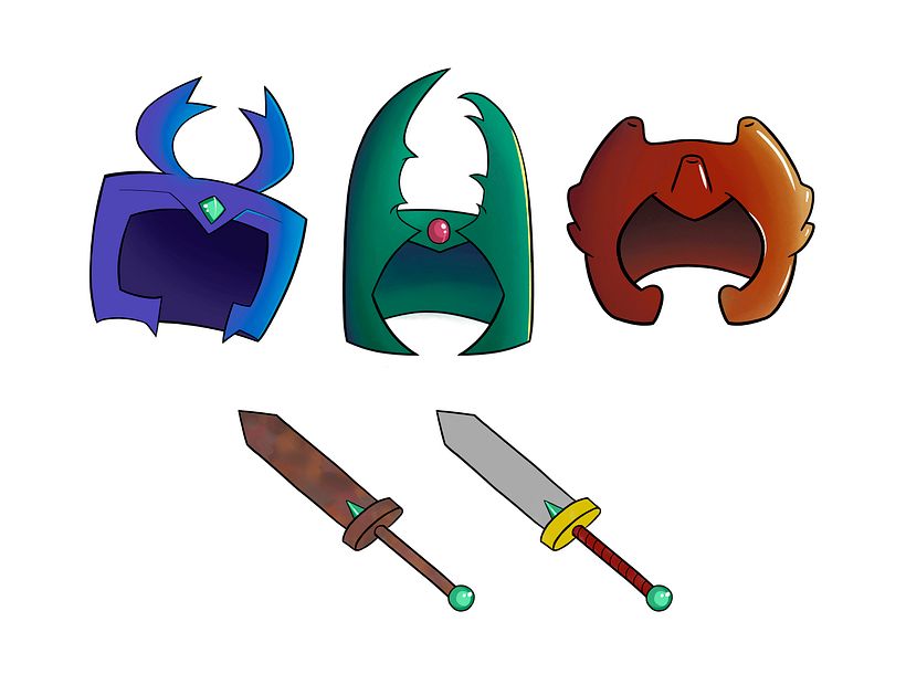 Set de cascos