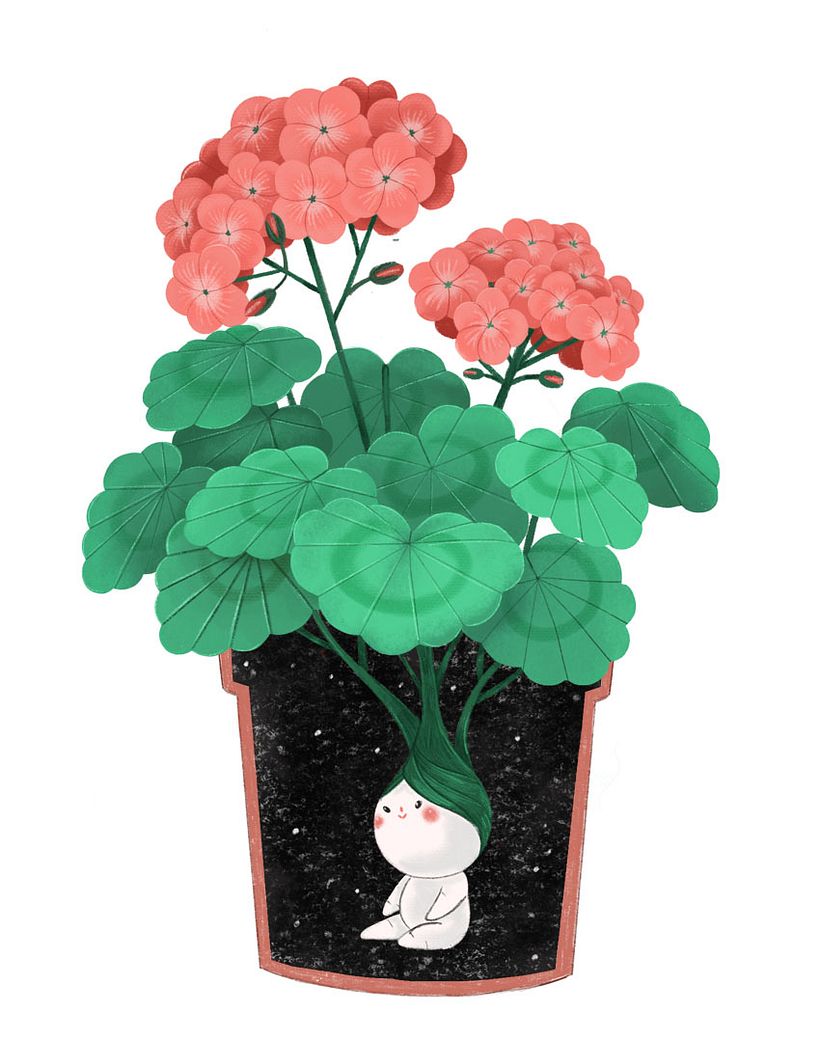 Plantitas - Ilustración digital