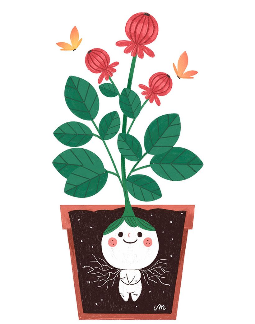Plantitas - Ilustración digital