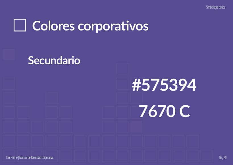Identidad Corporativa IDOL Frame 5