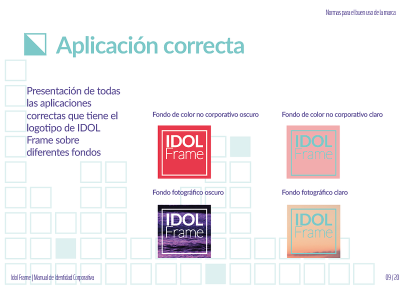 Identidad Corporativa IDOL Frame 8