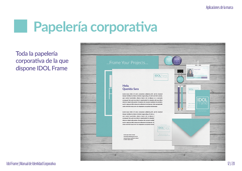 Identidad Corporativa IDOL Frame 11