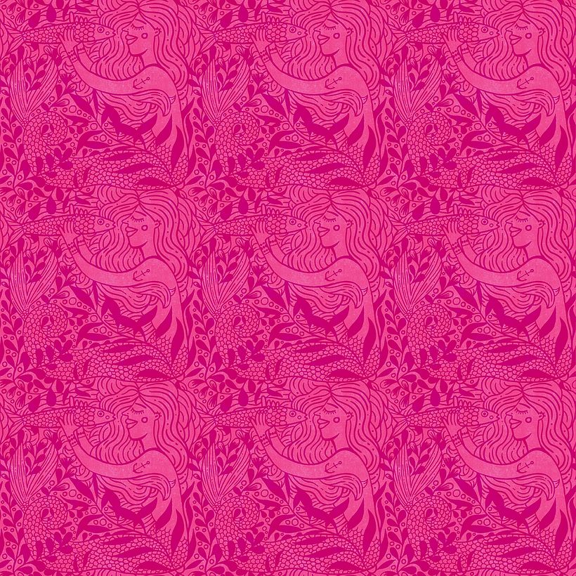Syrena - pattern in pink