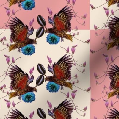 Es un screenshot de un quilted que creé en Spoonflower. Cuando me llegue la tela añadiré otra foto más clara.
