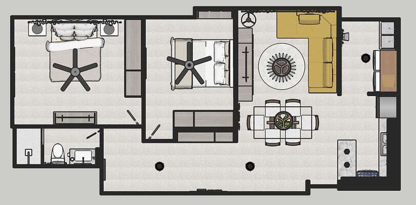 Mi Proyecto del curso: Diseño de interiores de principio a fin 3