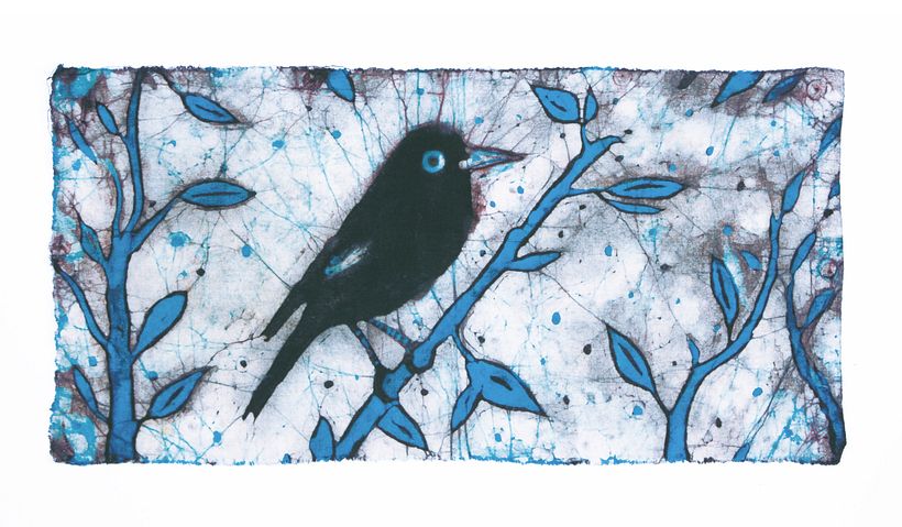 Run Run, batik sobre algodón por inmersión.