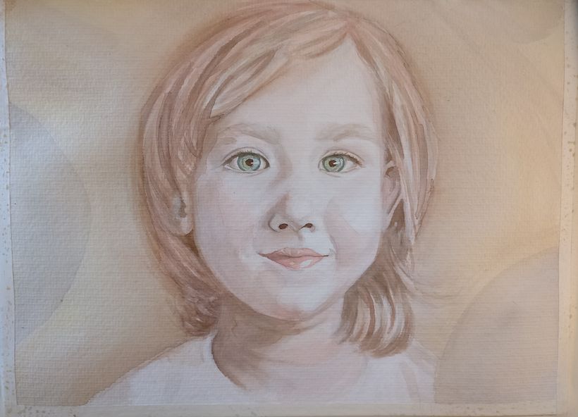 My project in Artistic Portrait with Watercolors course 4