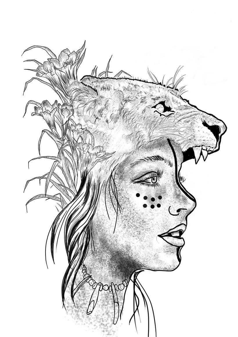 Meu projeto do curso: Desenho e ilustração digital de tatuagens com o Procreate 3