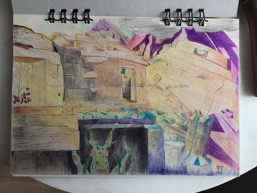 Scketch en esferos
