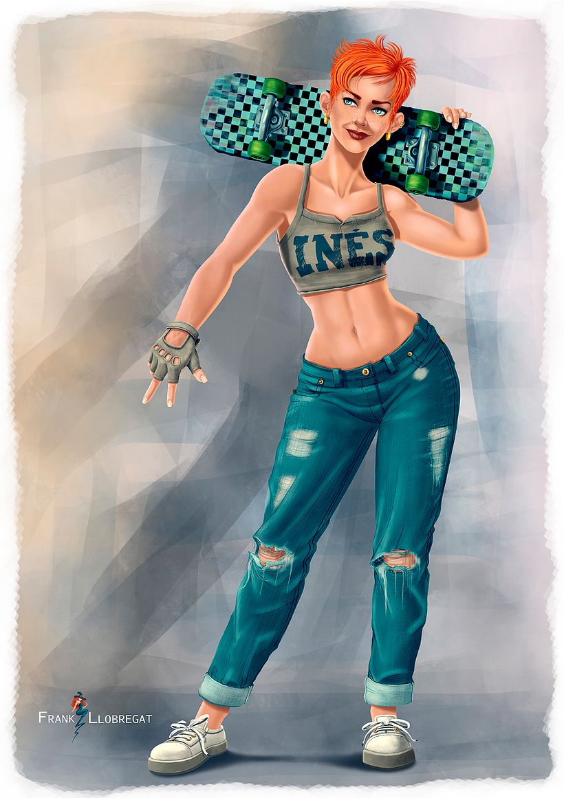 Inés Skateboarder, Mi Proyecto del curso: Creación de personajes estilo urbano 8