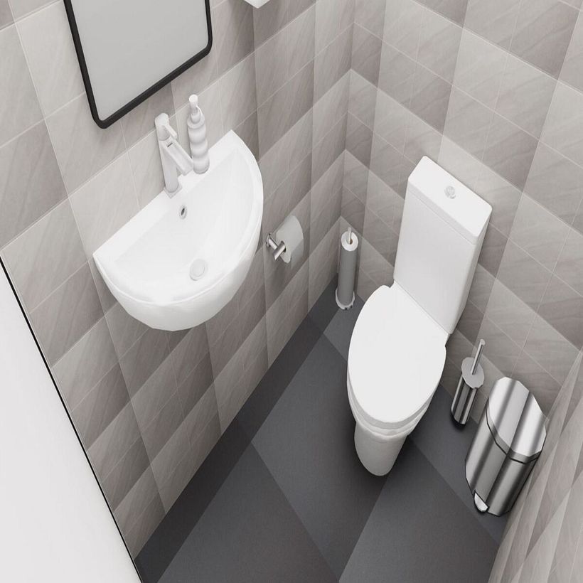 Baño Comercial proyecto Salón de Bodas. Estilo Contemporáneo Moderno. Glad to be Home Designs (GHDiseños)