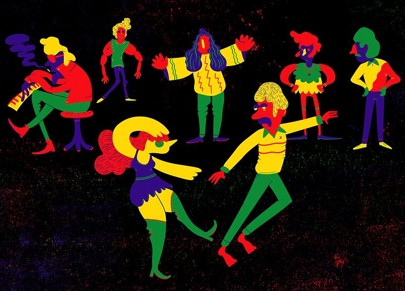 Just a bunch of freaks! - Ilustração tradicional