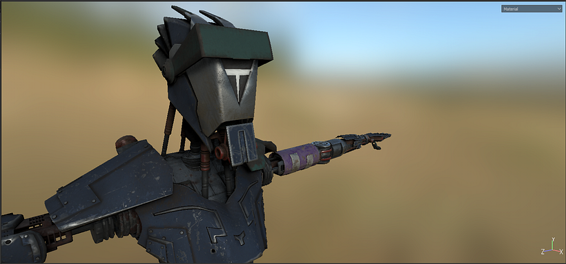 ART ahora en su etapa de texturizado! 