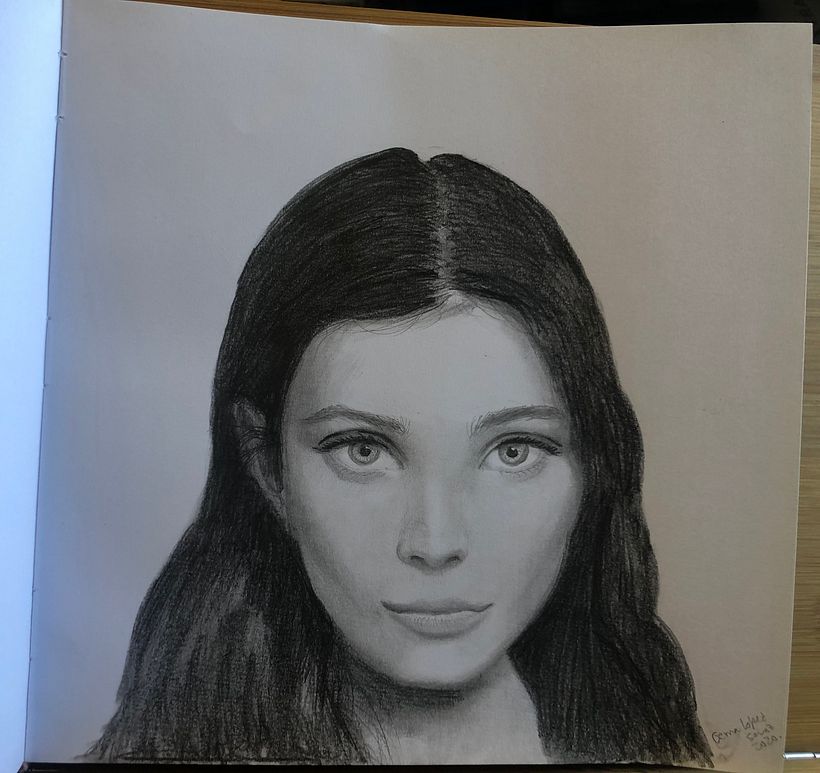 Retrato a grafito