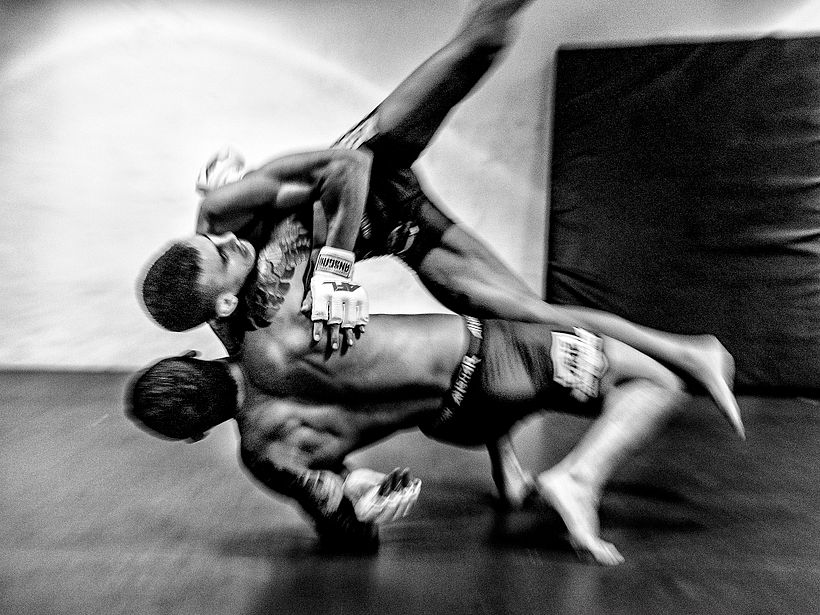 Los Luchadores Marc Gomez "Lufo" y Paul Marín  ©Jeosm