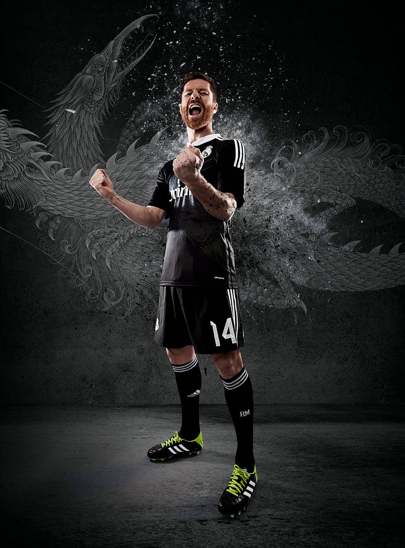 Retrato al Futbolista Xabi Alonso. ©Jeosm