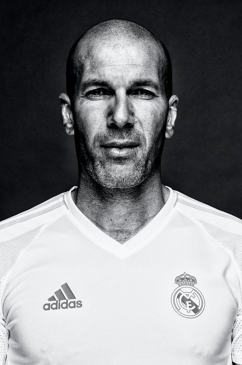 Retrato al Futbolista Zinedine Zidane. ©Jeosm