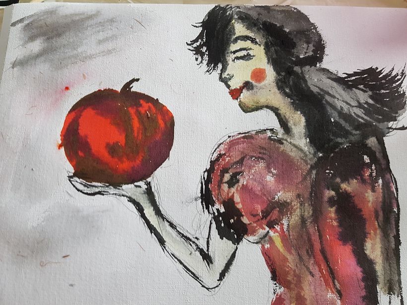 My project in Introduction to Children’s Illustration course_ Snow White 1