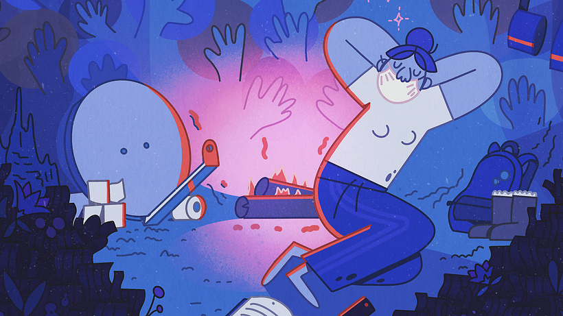 Fantastic Cave, a Digital Illustration Project Using Imagination 2