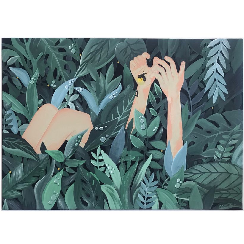Desvelados de la cuarentena  - Malerei mit Acryl