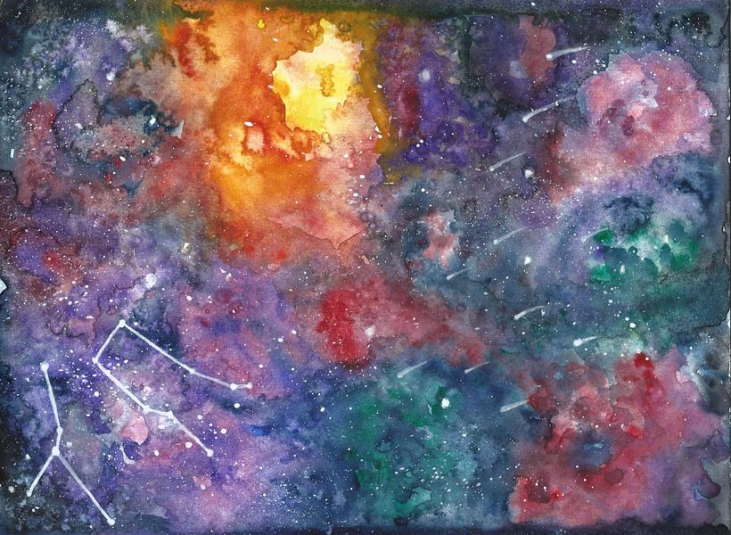 Final project_Modern Watercolor Techniques_Galaxy 0