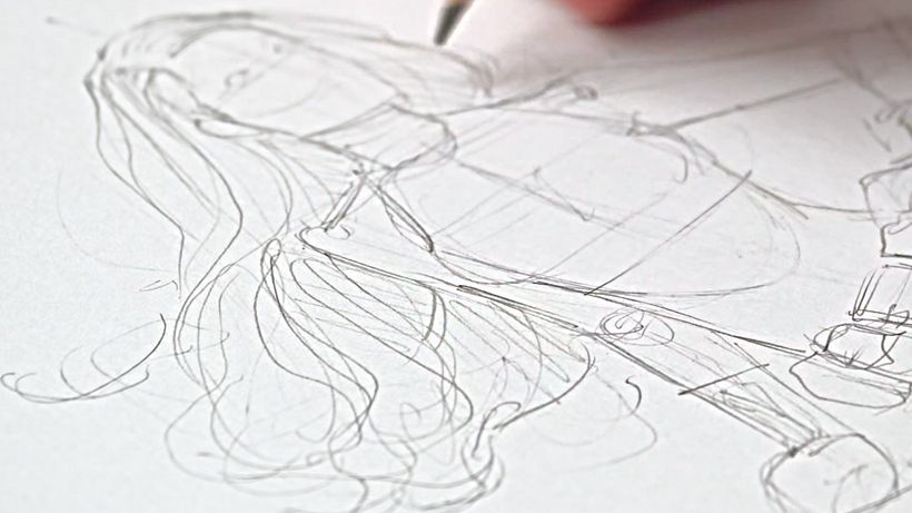 Tutorial Diseño de personajes: cómo dibujar el cabello femenino para cómic 9