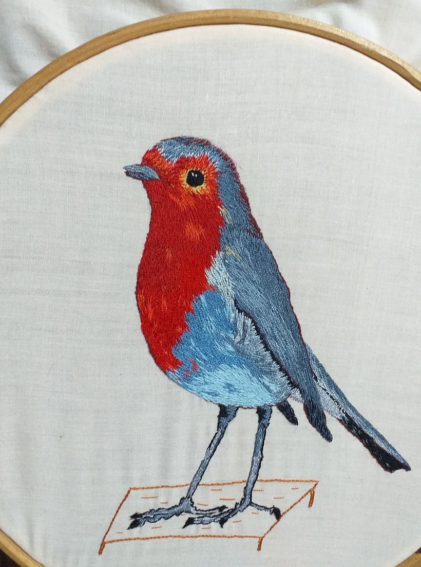 Mi Proyecto del curso: Pintar con hilo: técnicas de ilustración textil 4