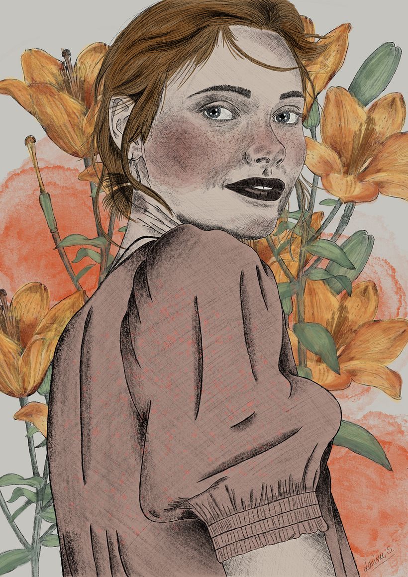 Meu projeto do curso: Retrato Ilustrado com Procreate 2