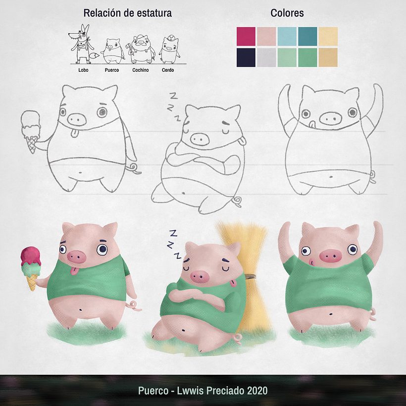 3 Little Pigs and the wolf 3
