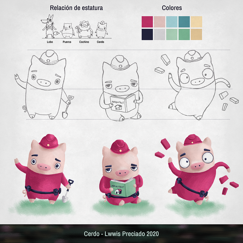 3 Little Pigs and the wolf 5