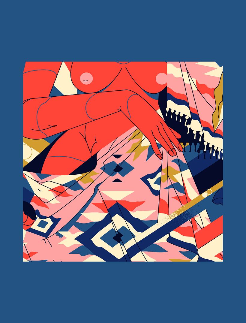 Al final coloco líneas negras (este proceso ayuda mucho para preparar el archivo en métodos de impresión como la serigrafía)