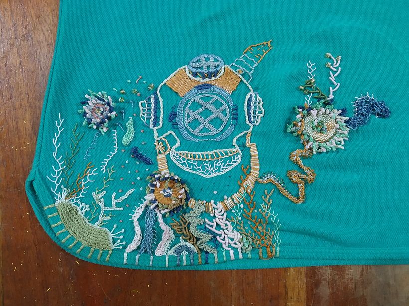 Mi Proyecto del curso: Técnicas avanzadas de bordado: puntadas y composiciones con volumen 2