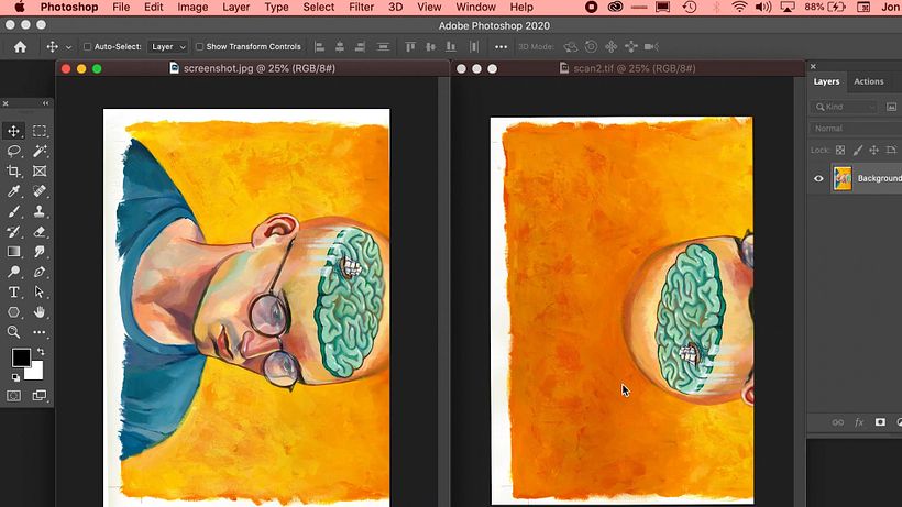 Photoshop Tutorial: How To Scan and Adjust Your Final Artwork 4