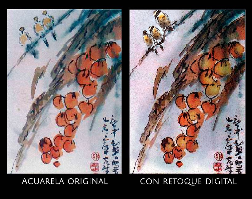 RETOQUE DIGITAL PARA ACUARELAS 2