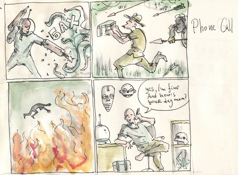 My project in Introduction to Autobiographical Comics course 0