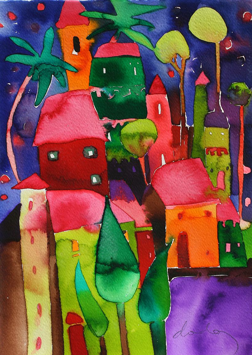 Aquarelle on paper 