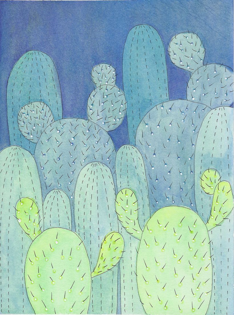 My project in Negative Watercolor Painting for Botanical Illustration course -1