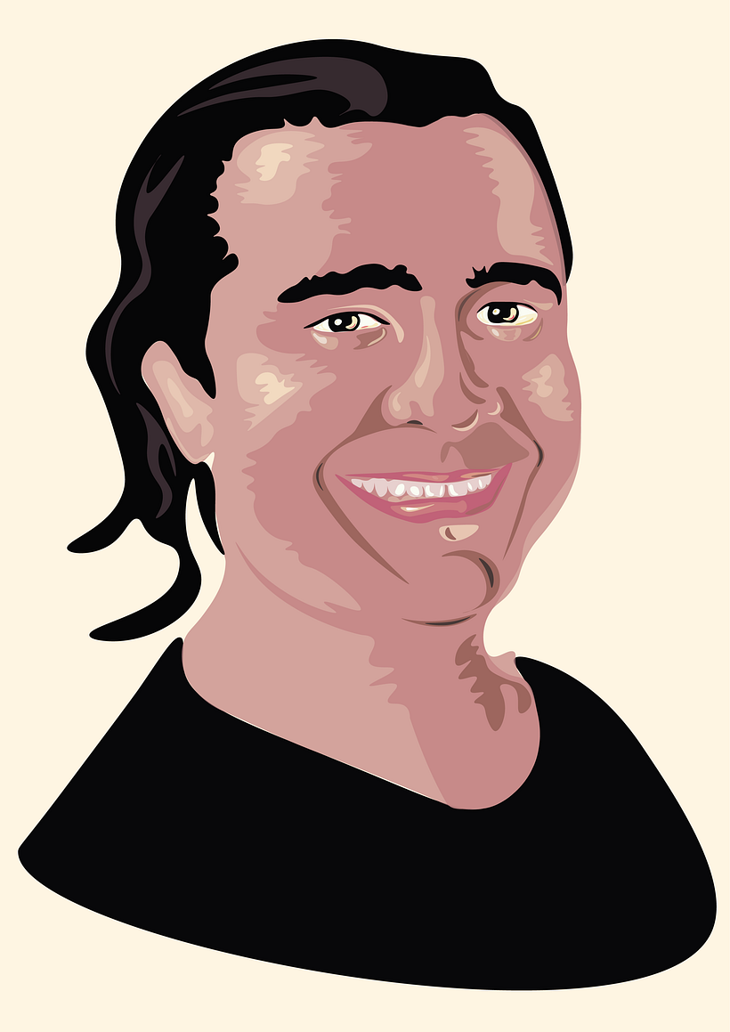 Meu projeto do curso: Retrato vetorial com texturas manuais 0