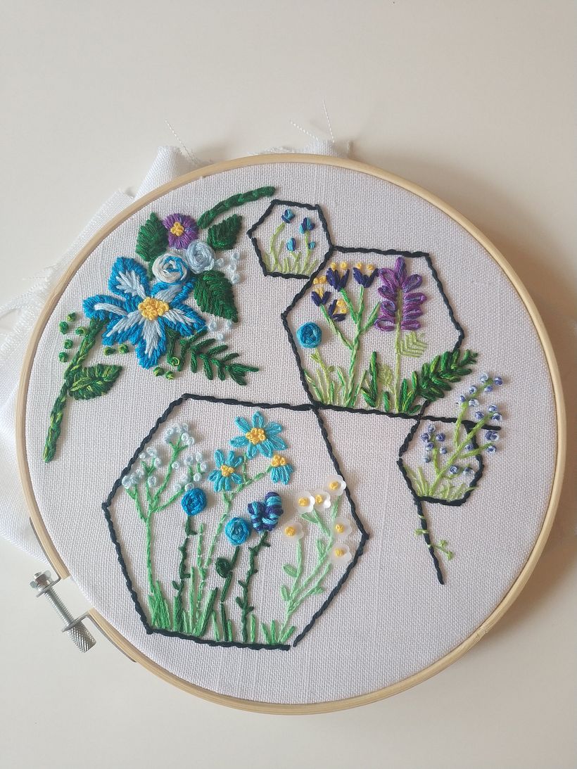 Flores con geomatría 0