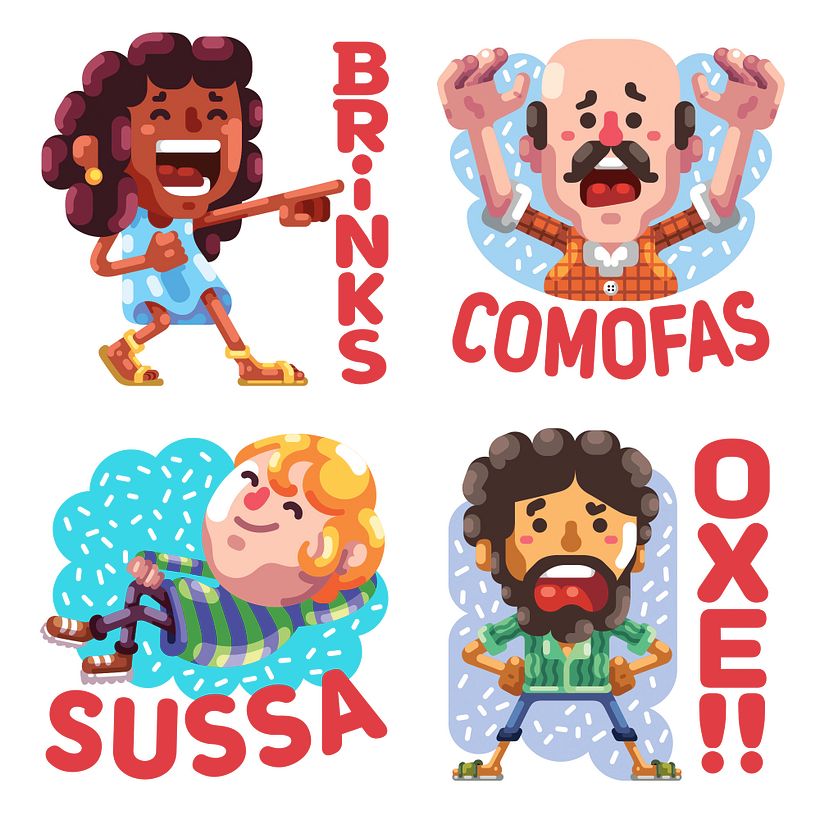 Sticker pack ‘De Boa’ para Facebook 2