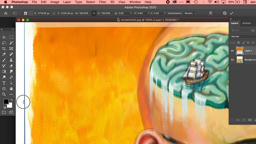 Tutorial Photoshop: cómo escanear y ajustar arte final 11